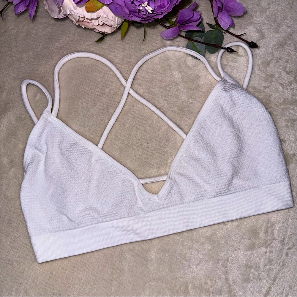 NEW Boutique White Strappy Bralette
